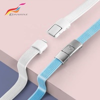 Le plus récent interrupteur à une touche sans cravate plat paresseux attachant des lacets élastiques 8mm Press Lock