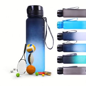 Botella de Agua Motivacional de 32 oz con Pajita y Marcador de Tiempo, Libre de BPA y a Prueba de Fugas, Jarra de Agua Deportiva Reutilizable Portátil de Tritán - Product Image 4