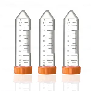 Laboratory Free Sample 10ml 15ml 50ml Conical Bottom Plastic Falcon Tubes Centrifuge Tube 50ml With Screw Cap