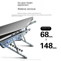 Offre Spéciale Portable pliable réglable en aluminium ordinateur portable coussin de refroidissement support pour ordinateurs portables support de moniteur de bureau pour ordinateur portable Table ordinateur