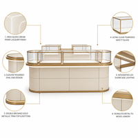 Luxuriöse Maßgefertigte Schmuck-Vitrine mit LED-Beleuchtung Umweltfreundliches & Langlebiges Design für Einzelhandelsgeschäfte & Einkaufszentren