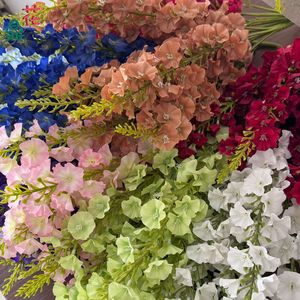 Flor Artificial de Delphinium de Seda de Siete Ramas para Decoración de Bodas, Arreglo en Jarrón de 120 cm - Product Image 3
