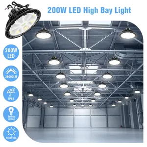 High Brightness Warehouse LED Light 200W Lighting Fixture 200 Watt LED UFO Lamp Industrial High Bay Light