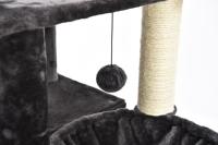 Arbre à Chat Tour de Luxe XL de 74 Pouces de Hauteur, Centre d'Activités Stable avec Perchoirs Confortables, 2 Niches et Poteaux à Griffer
