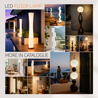 Lampadaire Moderne de Luxe pour Salon Intérieur, Culot E27, Source Lumineuse LED, avec Piètement Élégant, Lumière Boule pour Décoration d'Intérieur