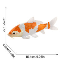 Produit phare transfrontalier : Modèle animal réaliste en PVC massif, Ornement poisson Koi pour aménagement paysager d'aquarium, Maternity Assembly