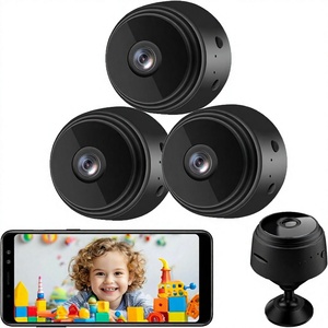 Senri 3er-Pack Mini-Sicherheitskamera 1080P HD WLAN Innen/Außen Baby/Haustier/Nanny IP-Kamera 150° Weitwinkel 24/7 Aufnahme - Product Image 1