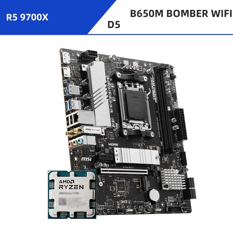 Ryzen 7 9700X + MSI B650M BOMBER WIFI DDR5