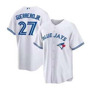 Maillots de baseball en gros des Blue <span class=keywords><strong>Jays</strong></span> 11 Bichette 27 Guerrero Jr en stock – Maillots brodés et gaufrés, hauts de sport - Product Image 5