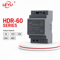 Alimentation électrique sur rail DIN mince 53 mm, 60 W, 5 V, 12 V, 24 V, 48 V, convertisseur AC/DC, SMPS industriel pour panneau de commande PLC