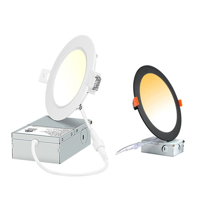 9W 12W 15W 18W 24W plafonnier led 4 6 8 12 pouces 110V lampe plate ronde ultra-mince plafonnier led encastré