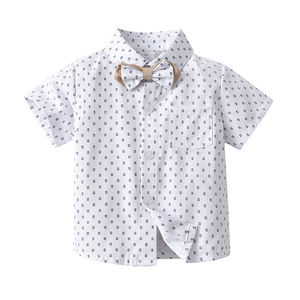 Conjuntos de Ropa de Algodón Suave de Alta Calidad de 2 Piezas para Niños, Trajes de Verano con Pequeños Puntos para Bebés y Niños - Product Image 2