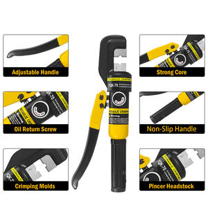 <span class=keywords><strong>Pince</strong></span> à <span class=keywords><strong>sertir</strong></span> hydraulique hexagonale manuelle YQK70 pour cosses de câbles 6T - Product Image 3