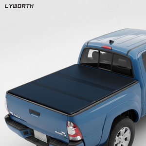 Couverture de benne <span class=keywords><strong>rigide</strong></span> pliable en trois parties facile à installer, compatible avec Toyota Tacoma 2005-2015, benne de 5' (60 pouces), couverture de pick-up - Product Image 1