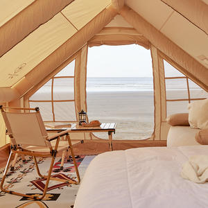 Tente pneumatique gonflable Xintugen 12, 3x4m, double couche, coton Oxford, imperméable, 3-4 personnes, installation facile, tente de camping quatre saisons - Product Image 1