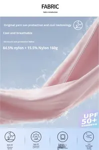 Camiseta Deportiva de Yoga para Mujer, Tejido Dobby Sólido con Protección UV, Sin Mangas, con Cordón Ajustable, para Correr y Hacer Ejercicio, Marca Ice Feel Original Yarn - Product Image 5