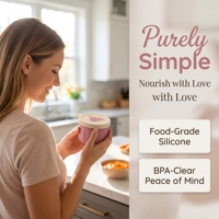 Boîte de conservation en silicone pour aliments pour bébés, aux saveurs de fruit de la passion, pour compléments alimentaires, contenants de stockage alimentaire
