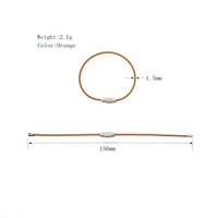 EWANG vente en gros 150mm Orange en acier inoxydable câble porte-clés