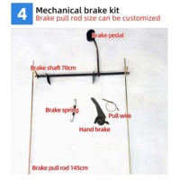 Kit de conversion complet pour voiturette de restauration à quatre roues 60V 1500W BLDC, avec contrôleur d'essieu arrière à changement de vitesse 800kg, arbres de transmission et accessoires