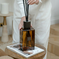 Difusor de Aromas Aikun de Gran Capacidad (2200 ml) en Vidrio Ámbar, para Vestíbulos de Hotel, Hogar, con Caja de Regalo, Aroma Duradero, Venta al Por Mayor