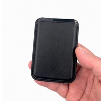 Dompet Kartu Kredit Kulit Asli Magnetik Tipis dengan Penyangga Kartu untuk iPhone 15/14/13 Pro Max, Cocok untuk Penggunaan di Kantor