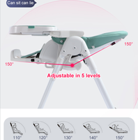 Chaise haute pour bébé de haute qualité en gros OEM/ODM avec cadre métallique de sécurité pour la salle à manger, couleur au choix
