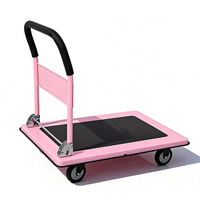 Carretilla de Plataforma Plegable de Hierro Industrial Multicolor Personalizada con 4 Ruedas 2026