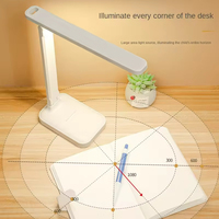 Lampe de Bureau LED Filaire à Intensité Variable Continue, Protection Oculaire, Pliable, pour la Lecture et l'Étude