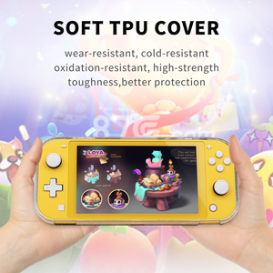 Funda Protectora Transparente de TPU Suave con Brillantina para Consola de Videojuegos Lite, Cubierta Protectora para Switch Lite - Product Image 6