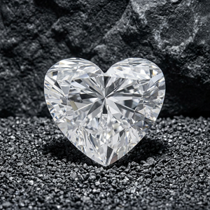 Diamant de laboratoire en forme de cœur de haute qualité, certifié IGI, couleur E, clarté VVS2, cadeau pour l'amour. - Product Image 1