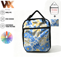 Nouvelle arrivée, sac isotherme pour le déjeuner en polyester écologique, fermeture éclair imperméable, sac thermique à main, impression personnalisée, pique-nique, adulte