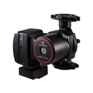 Bomba circuladora de hierro fundido Grundfos Alpha2 26-99 con caja de terminales e interfaz de usuario para sistemas de calefacción - Product Image 1