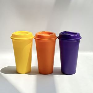 Explosive Pure Color pp Material <b>Large</b> Capacity 475ml Plastic Coffee <b>Cup</b> - Product Image 3