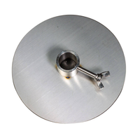 2 disques à gyros ronds en acier inoxydable de 22 mm de diamètre et 3 mm d'épaisseur pour grillades extérieures - Portables et réutilisables