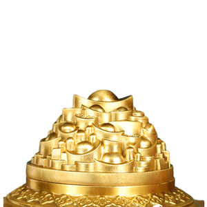 ชามโลหะทองแดงฮวงจุ้ยสมบัติเพื่อความเจริญรุ่งเรืองของตกแต่งบ้านและสำนักงาน - Product Image 6