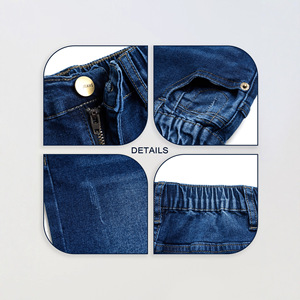 Vêtements pour enfants, <span class=keywords><strong>pantalon</strong></span> en jean décontracté pour garçons, en coton uni, délavé, <span class=keywords><strong>déchiré</strong></span>, style streetwear, coupe slim, pour 4 ans - Product Image 5