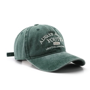 Bán buôn 6 Bảng điều khiển kim loại khóa untructured Cotton cổ điển gorras tùy chỉnh thêu logo Mũ bóng chày rửa đau khổ CHA mũ - Product Image 6