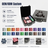 Coffrets de jetons de poker en cuir PU vierges pour gravure laser professionnelle, pour jeux de cartes, cadeaux et projets DIY