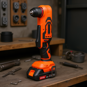 Taladro Angular Vevor de 3/8 Pulgadas con Mandril, Motor sin Escobillas, Inalámbrico, Velocidad Ajustable, Máquina de Perforación Industrial - Product Image 2