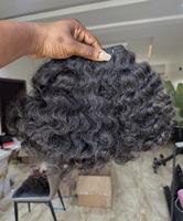 Extensions de cheveux humains naturels indiens ondulés, épais, doux, soyeux, de haute qualité, tissées à la machine