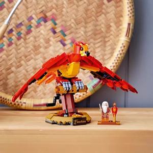 Compatibile con i mattoncini da costruzione Lego <span class=keywords><strong>Harry</strong></span> <span class=keywords><strong>Potter</strong></span> Phoenix Fawkes. Le ali possono muoversi. <span class=keywords><strong>Set</strong></span> di blocchi da costruzione per bambini come regalo. - Product Image 2