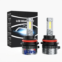 Phares LED de voiture haute puissance IKAS Factory, double tube en cuivre, 12V 24V H1 H3 H4 H7 H11 9005 9006 9007, phare de voiture Canbus 75W