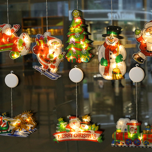 Lámpara de noche cálida para vacaciones, luces navideñas con <span class=keywords><strong>campana</strong></span> de Papá Noel con batería decorativa para ventana - Product Image 2