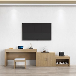 Bilido <strong>Hotel</strong> TV Cabinet Combination Luggage Rack Apartment Writing Computer Desk <strong>Wardrobe</strong> <strong>Hotel</strong> Standard Room Full Set