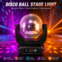 Boule disco motorisée DMX512, rotation à 540 degrés, inclinaison à 180 degrés, boule miroir pour DJ, fête, mariage, club, scène