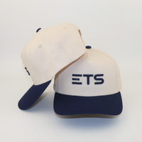 Casquette de baseball ajustable à 5 panneaux avec visière incurvée structurée, patch en PVC, unisexe, personnalisable