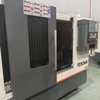 Tour CNC d'occasion haute précision à banc incliné TCK36A avec outils motorisés et fonction de tournage pour le travail des métaux