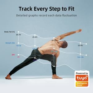 Intelligent Easy Home Smart Elektronisches Wiegen Fett Körper Smart Tuya Scale 13 Schlüssel körper daten - Product Image 4