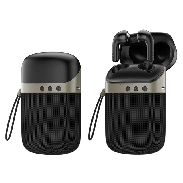 2025 Customized Logo New Smart Touch Portability HF01 Wireless Earbuds with Speaker 2-in-1 Functionality High-Quality Audio