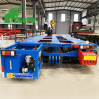 Remorque modulaire hydraulique multi-essieux 300 tonnes SPMT, remorque transformable pour transport lourd, remorque plateau modulaire pour navires